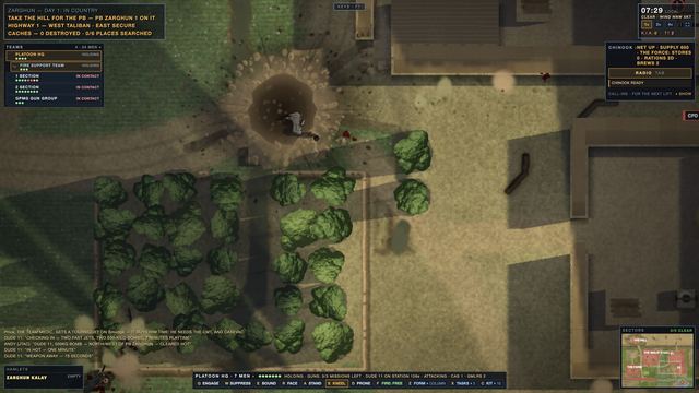 Fire support: a strike on a Taliban firing point